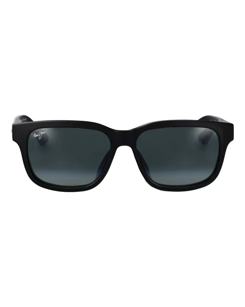 Maui Jim Kopika Sonnenbrille mit eckigem Gestell - Schwarz Schwarz