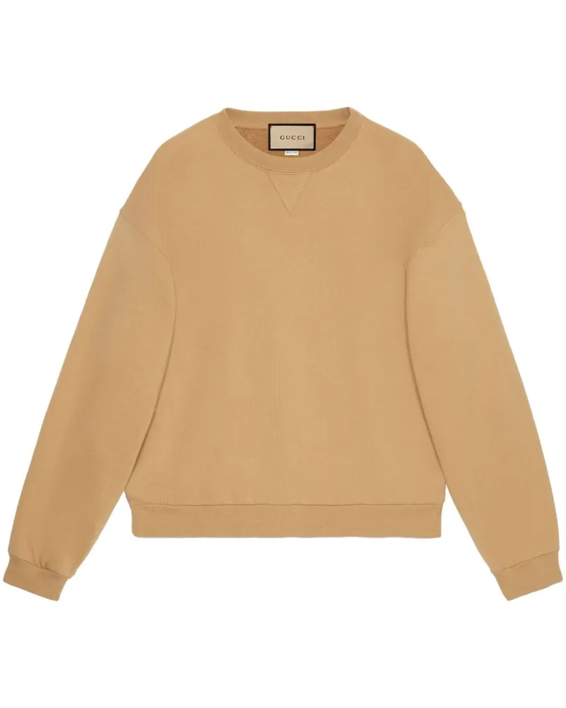 Gucci Sweatshirt mit Logo-Stickerei - Braun Braun