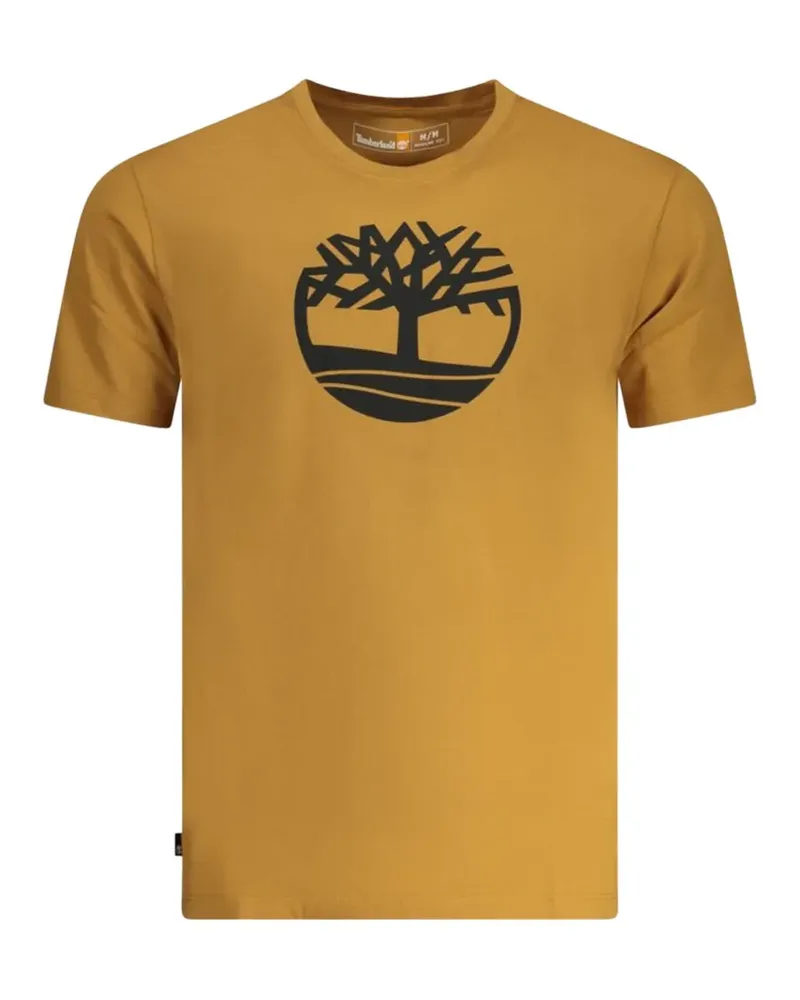 Timberland T-Shirt mit Logo-Print - Gelb Gelb