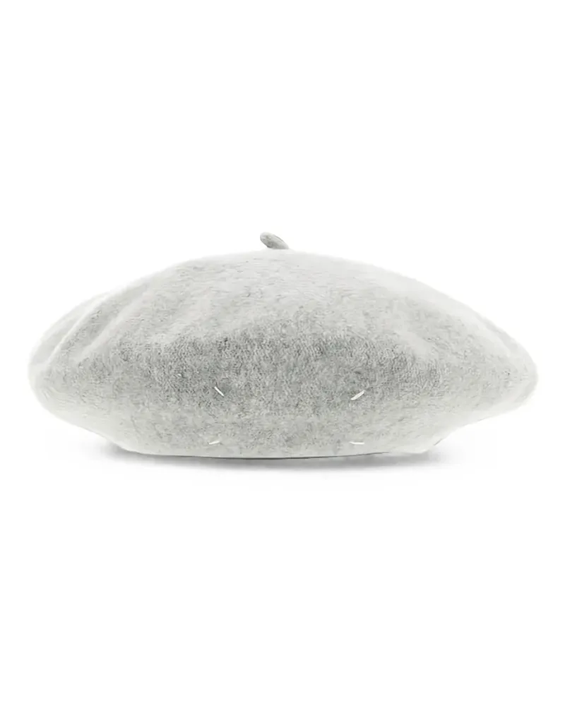 Maison Margiela Barett mit Ziernähten - Grau Grau
