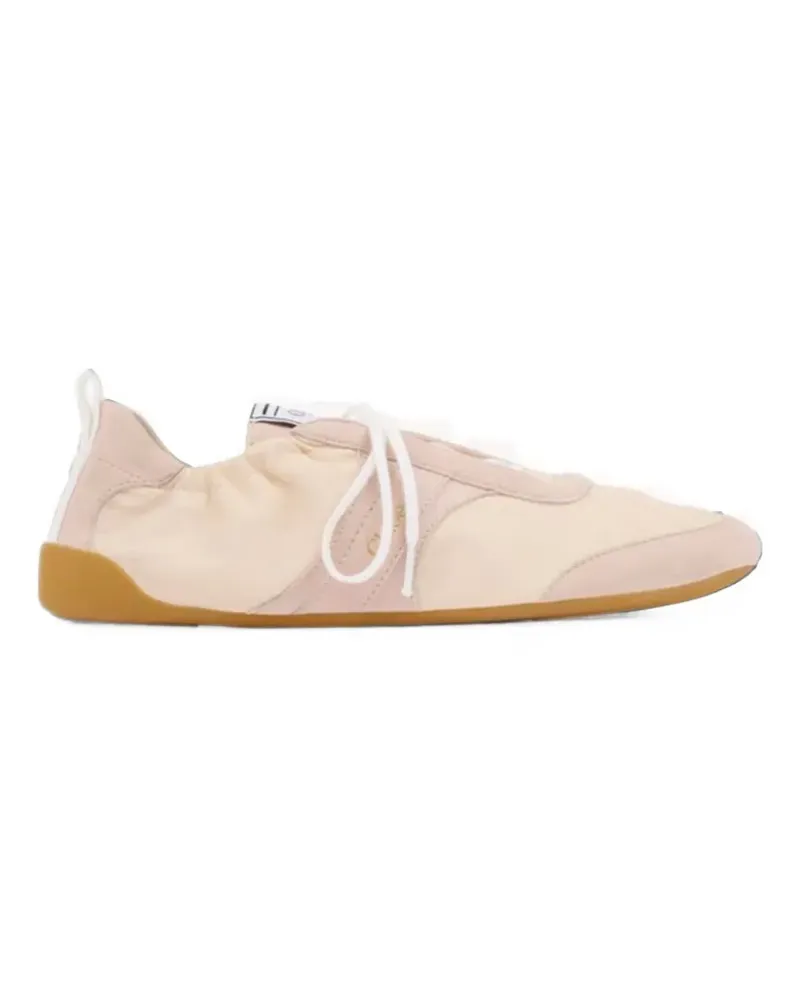 Chloé Kick Sneakers mit Wildledereinsätzen - Nude Nude