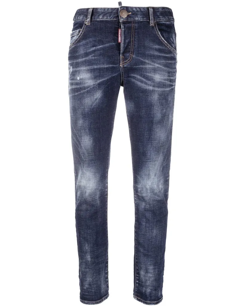 Dsquared2 Skinny-Jeans mit Bleached-Effekt - Blau Blau