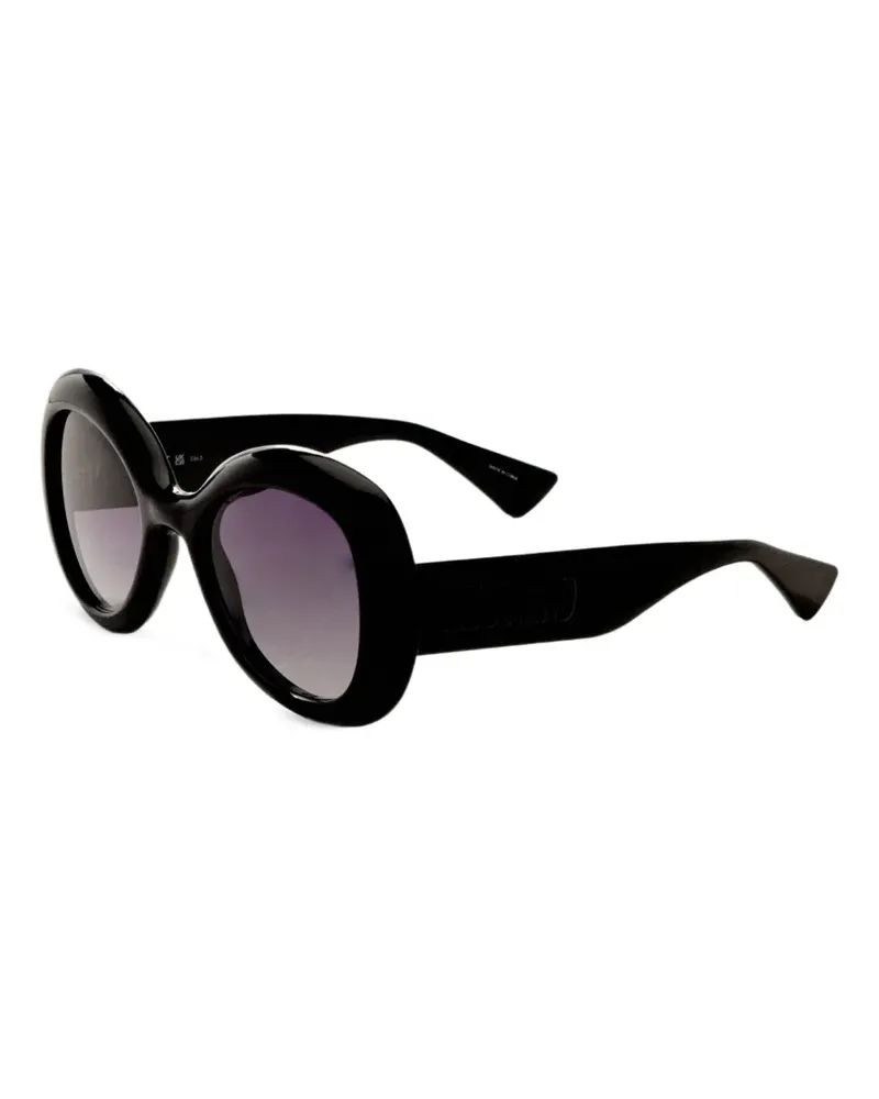Moschino Sonnenbrille mit geometrischem Gestell - Schwarz Schwarz