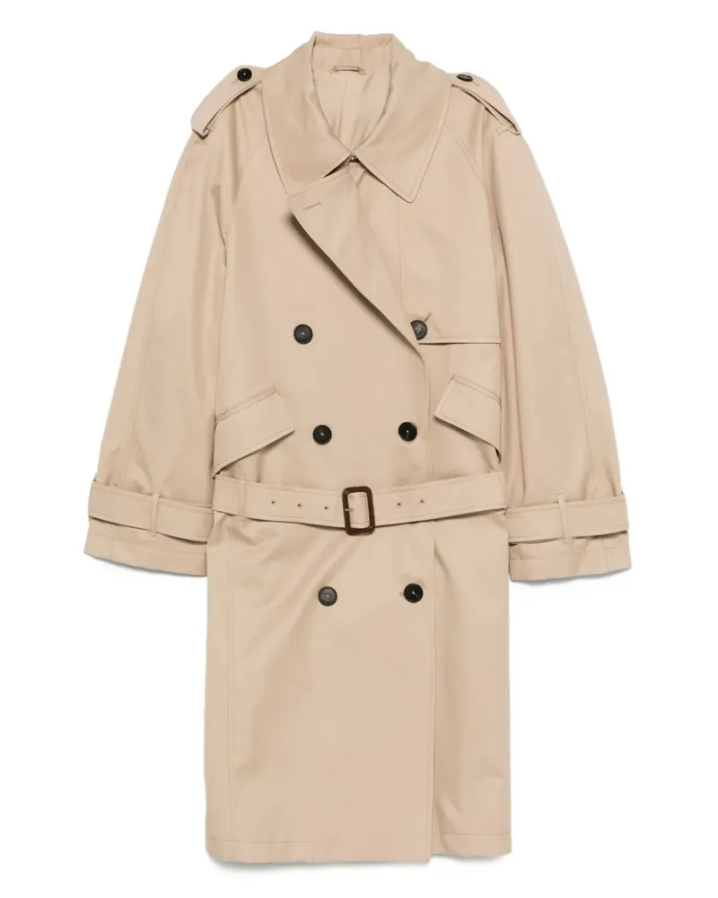 ATTICO Zweireihiger Trenchcoat - Nude Nude