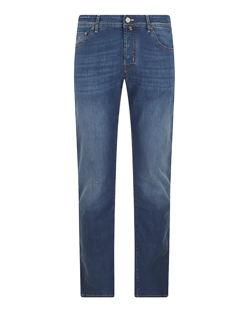 Jacob Cohën Ausgeblichene Bard Slim-Fit-Jeans - Blau Blau