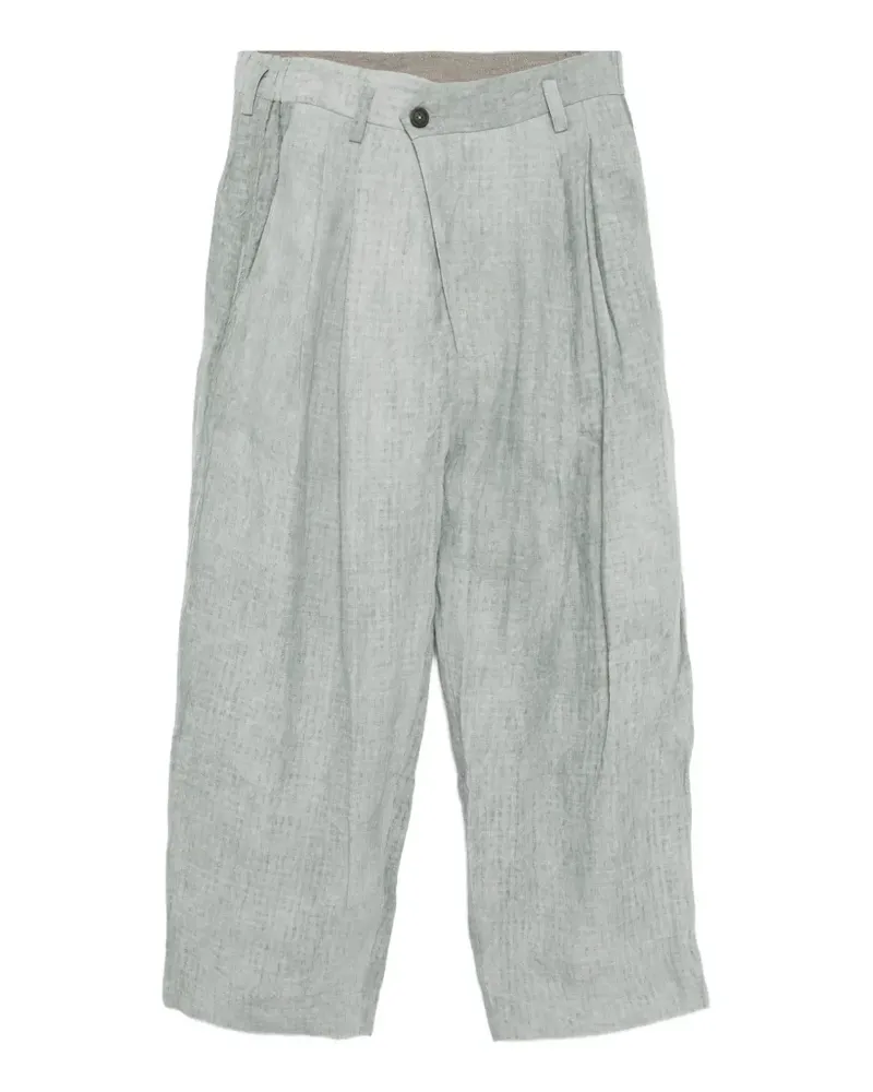 Ziggy Chen linen trousers - Grün Grün