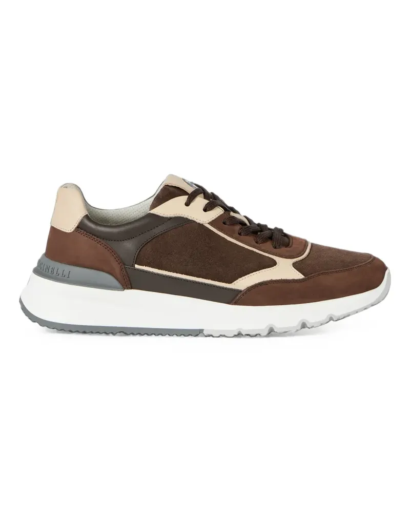 Brunello Cucinelli Sneakers mit Schnürung - Braun Braun