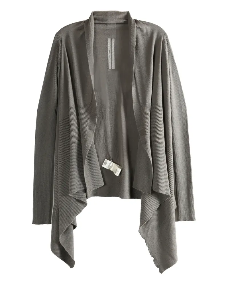 Rick Owens long-sleeve open-front cardigan - Grau Grau