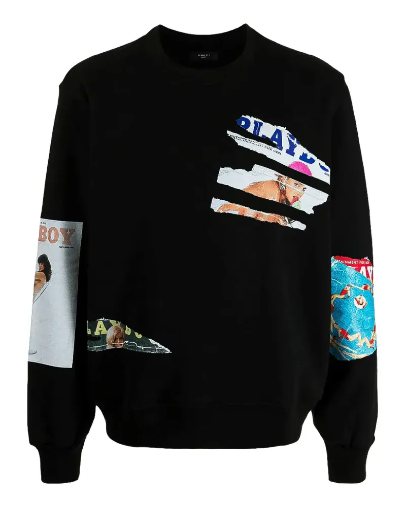 Amiri x Playboy Magazine patch sweatshirt - Schwarz Schwarz