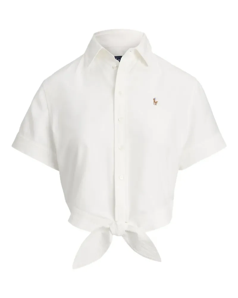 Ralph Lauren Kurzärmeliges Hemd mit Knoten - Weiß Weiß