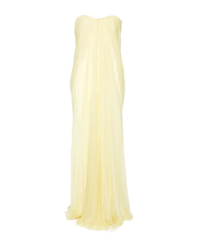 Alexander McQueen yellow maxi dress - Gelb Gelb
