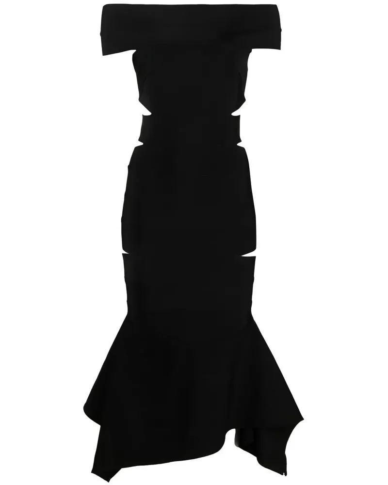Alexandre Vauthier Schulterfreies Kleid - Schwarz Schwarz