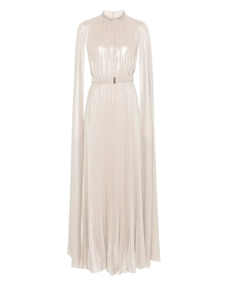 NISSA Maxikleid im Cape-Design - Nude Nude