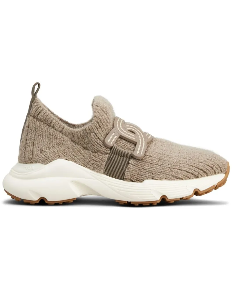 TOD'S Kate Sneakers in Strickoptik - Nude Nude