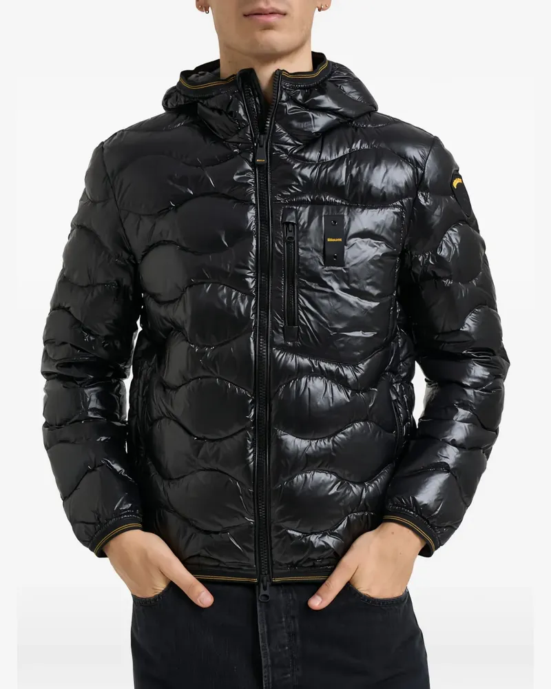 Blauer Wave hooded jacket - Schwarz Schwarz