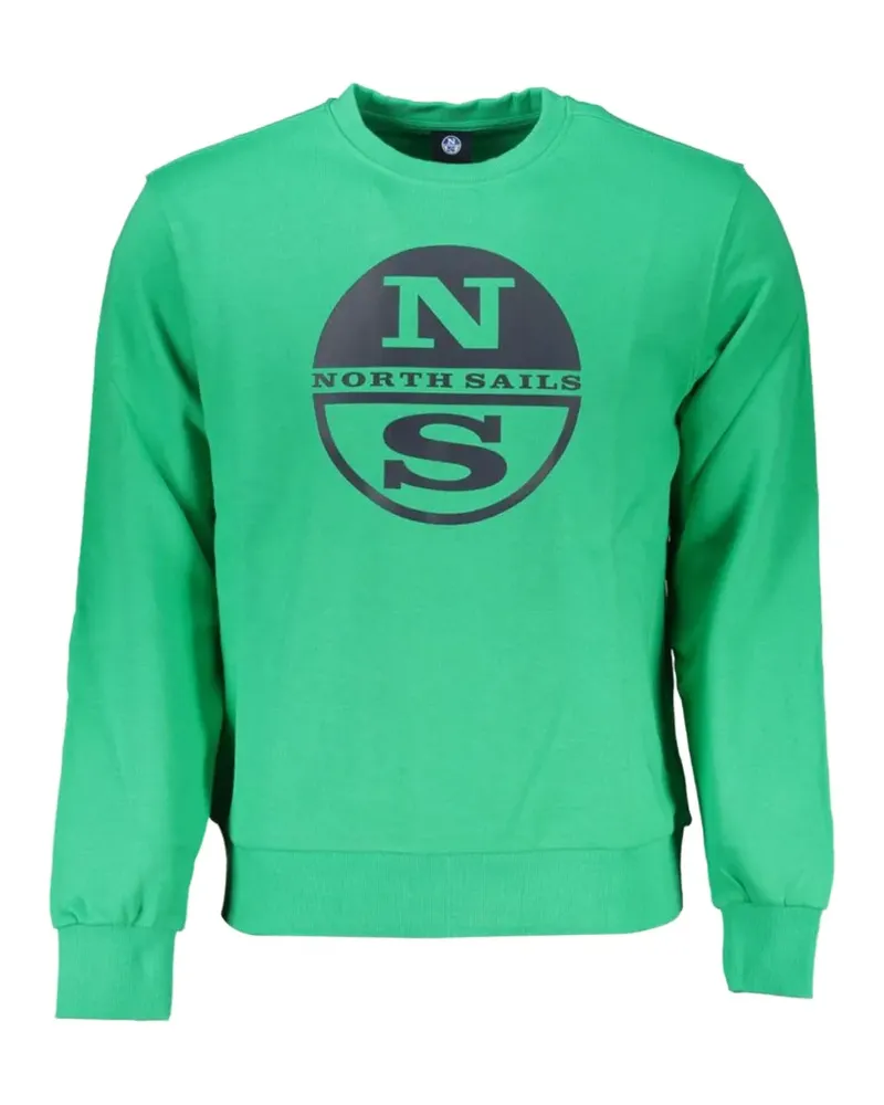 North Sails Sweatshirt mit Logo-Print - Grün Grün