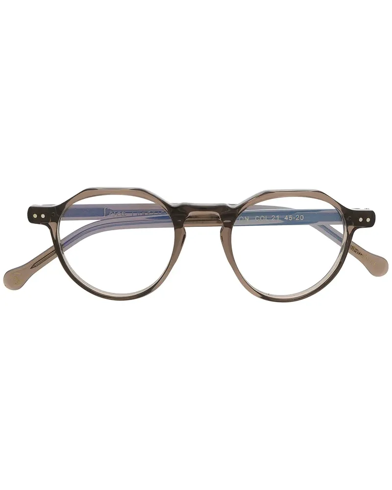 Lesca Runde Icon 21 Brille - Grau Grau