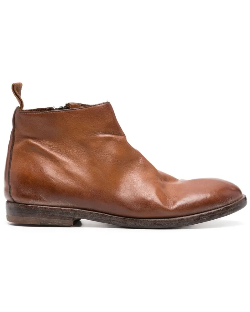 Moma Stiefel im Used-Look - Braun Braun