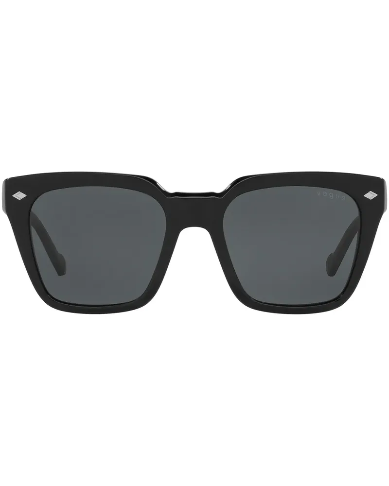 Vogue Sonnenbrille mit eckigem Gestell - Schwarz Schwarz