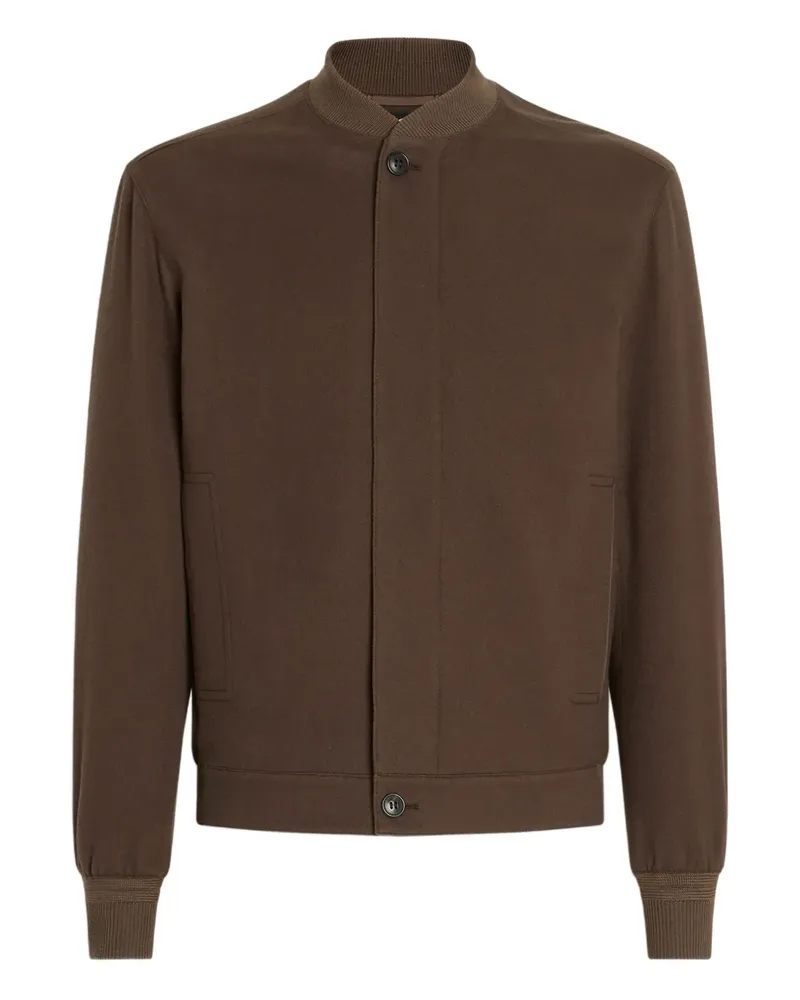 Ermenegildo Zegna Oasi-cashmere bomber jacket - Braun Braun