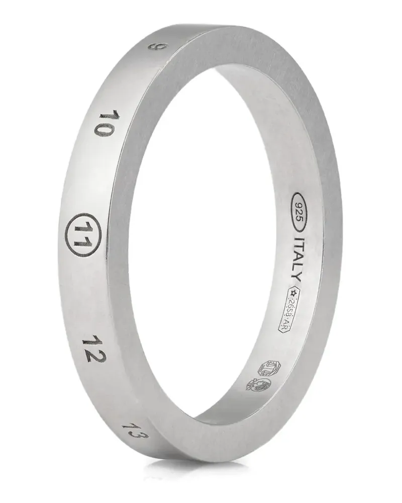 Maison Margiela Number Reference ring - Silber Silber