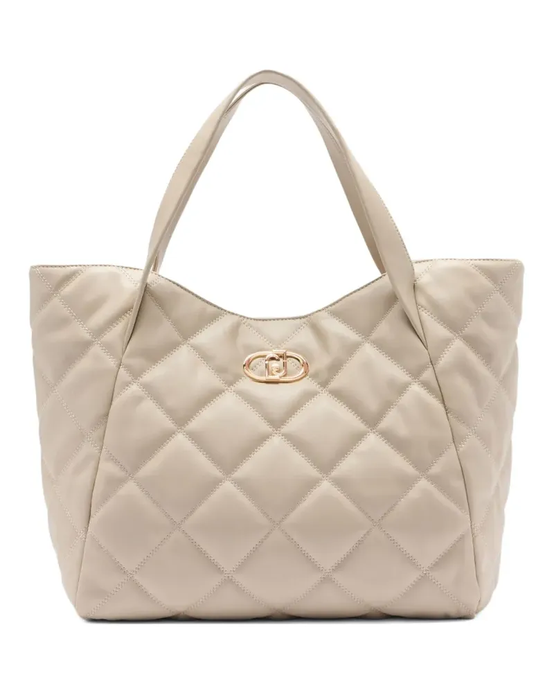 Liu Jo Große Tote Bag mit Steppung - Nude Nude