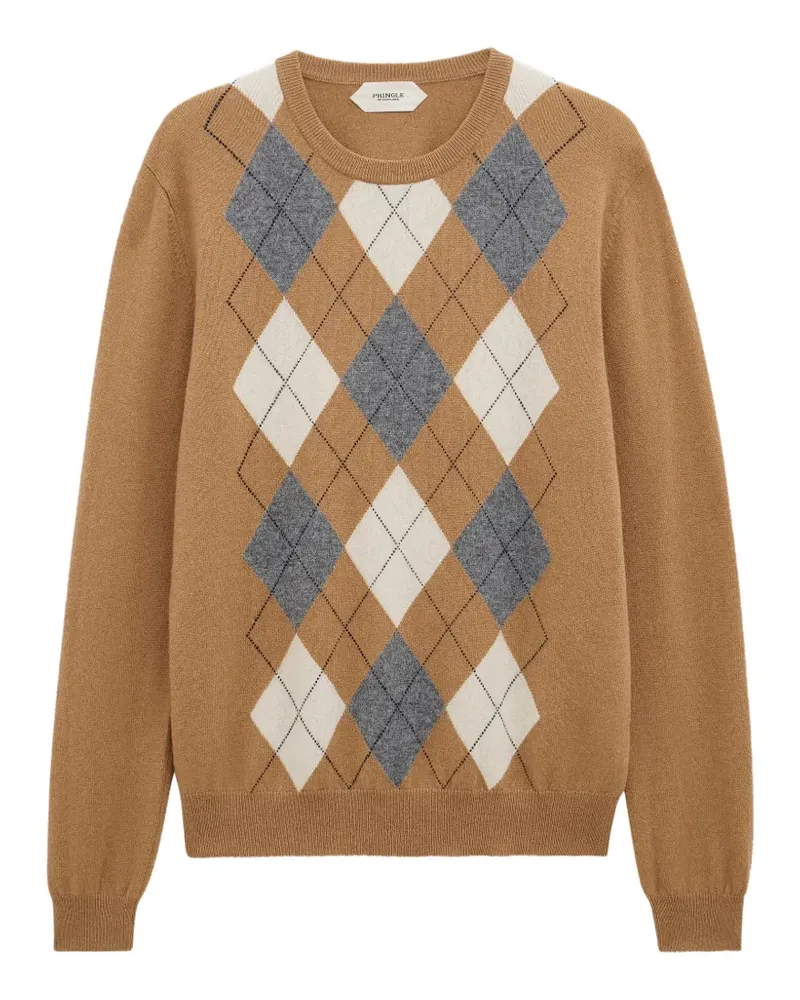 Pringle of Scotland Pullover mit Argyle-Muster - Nude Nude