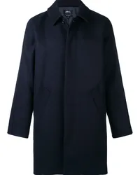 A.P.C. Kastiger Mantel Blau