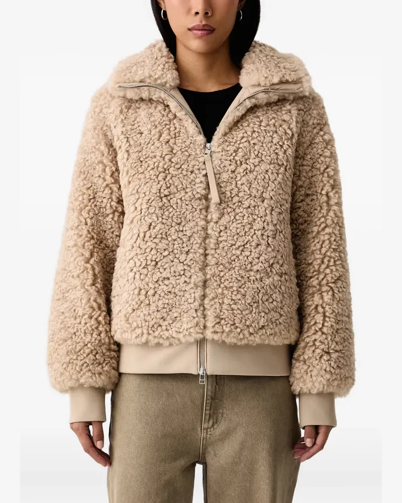 Marc O'Polo Jacke mit Teddy-Struktur - Nude Nude