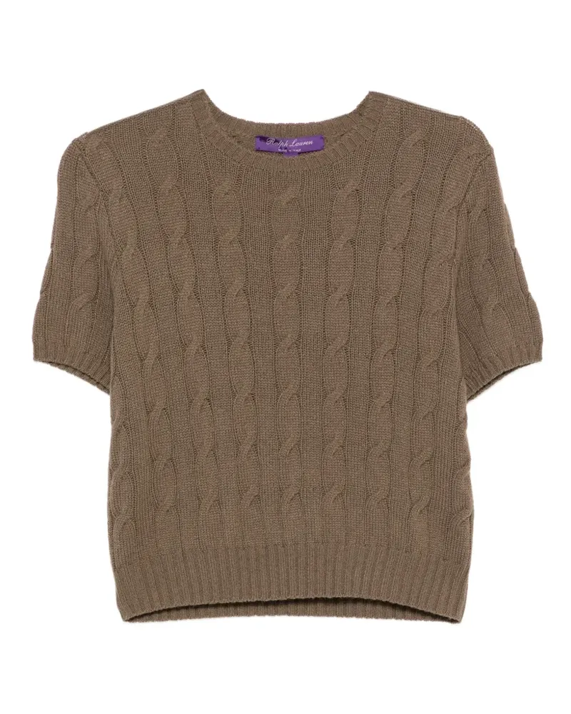 Ralph Lauren Pullover mit Zopfmuster - Braun Braun