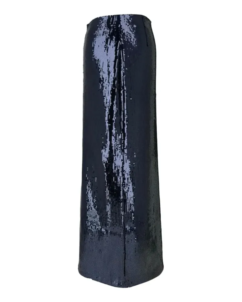 GALVAN Maxirock mit Pailletten - Blau Blau