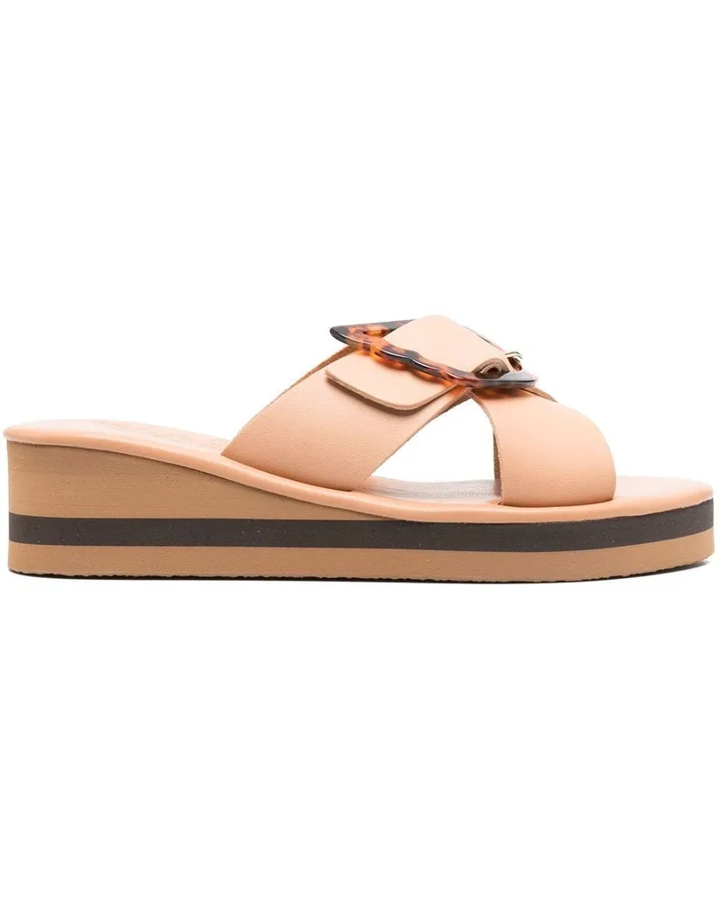 Ancient Greek Sandals Thais Rainbow Pantoletten - Nude Nude
