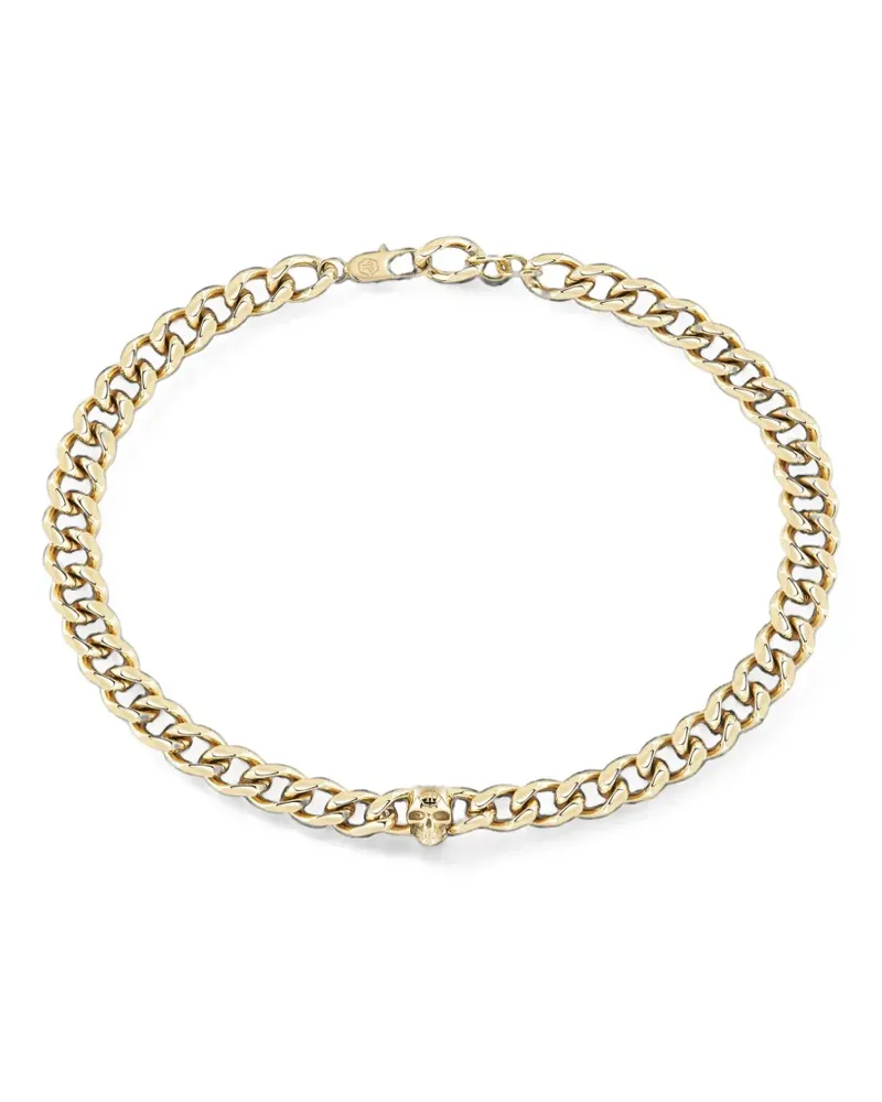 Philipp Plein Icon Kettenarmband mit Totenkopf - Gold Gold