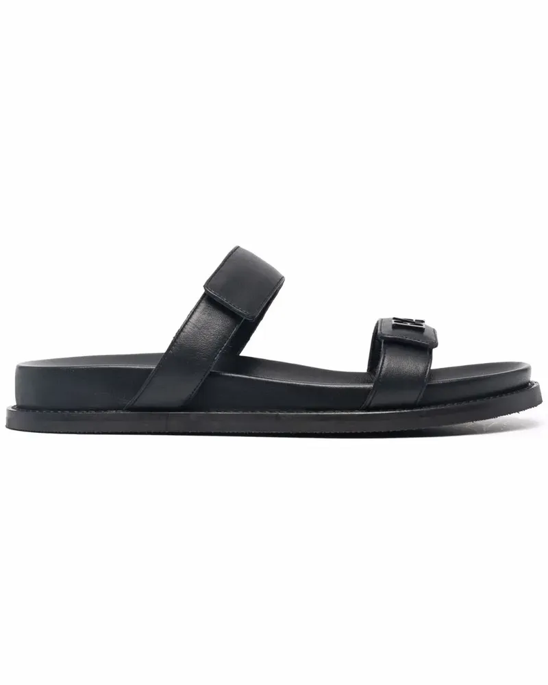 Emporio Armani Sandalen mit Doppelriemen - Schwarz Schwarz
