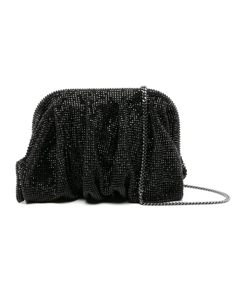 Benedetta Bruzziches Clutch mit Perlen - Schwarz Schwarz