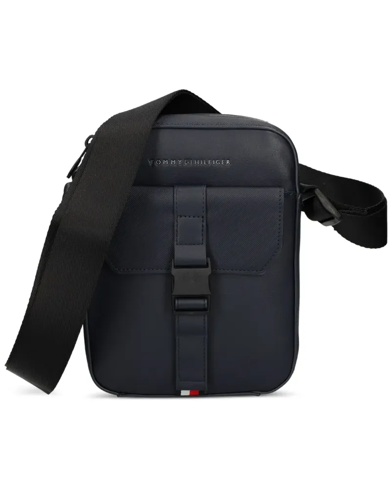 Tommy Hilfiger Mini Kuriertasche mit Schnallenverschluss - Blau Blau