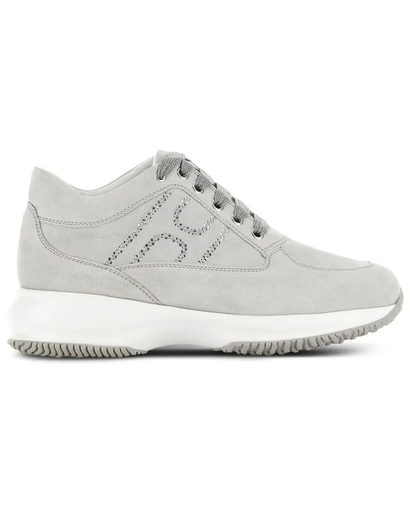 Hogan Verzierte Interactive Sneakers - Grau Grau