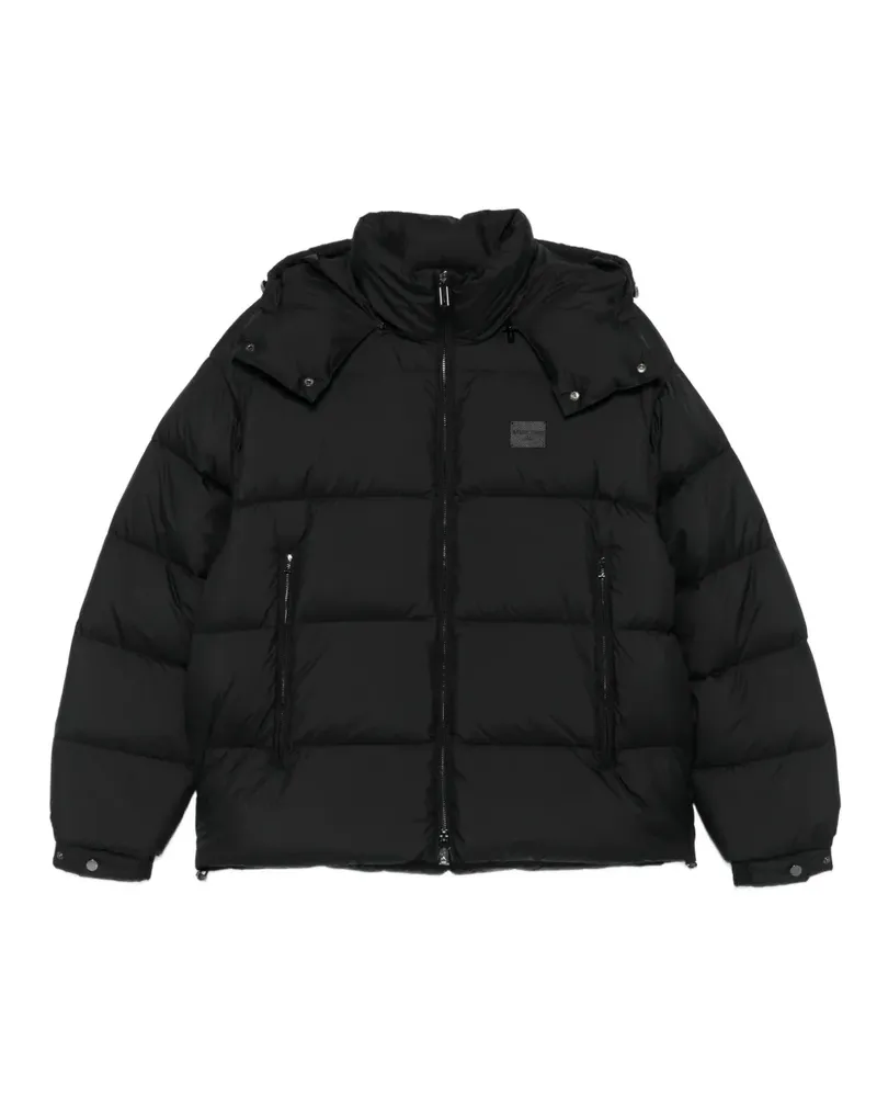 Emporio Armani Gefütterter Kapuzenmantel - Schwarz Schwarz