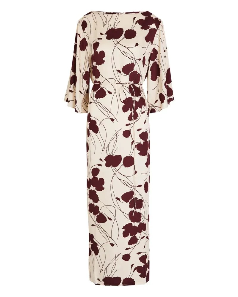 Faithfull The Brand floral long-sleeved maxi dress - Nude Nude