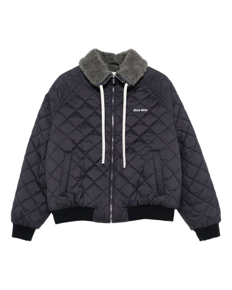 Miu Miu Gesteppte Jacke - Blau Blau