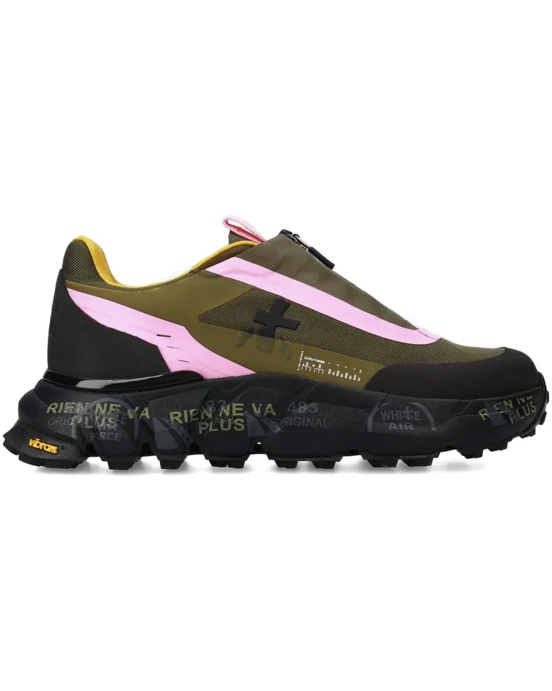 Premiata Sciliard Sneakers mit Reißverschluss - Grün Grün