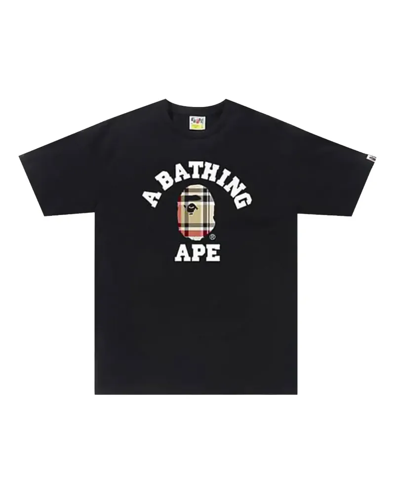 BAPE logo-print T-shirt - Schwarz Schwarz