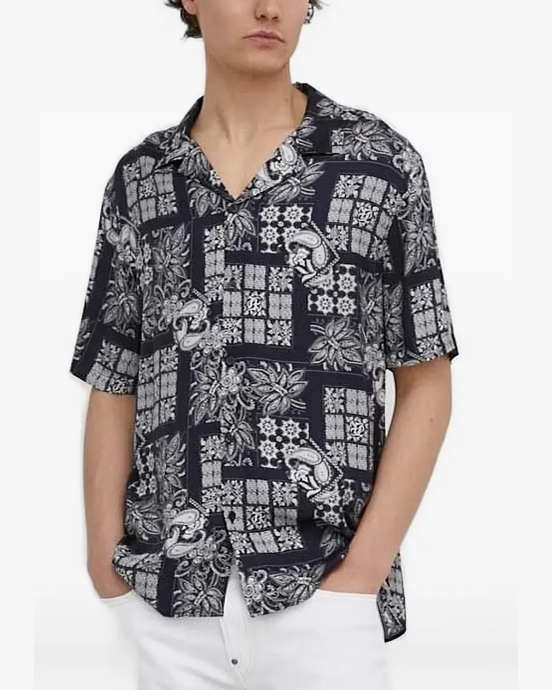 The Kooples Hemd mit Paisleymuster - Blau Blau