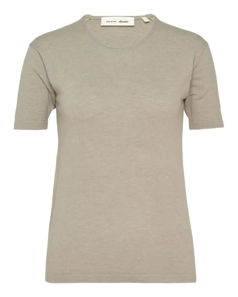 Fear of God Essentials logo-patch T-shirt - Grau Grau