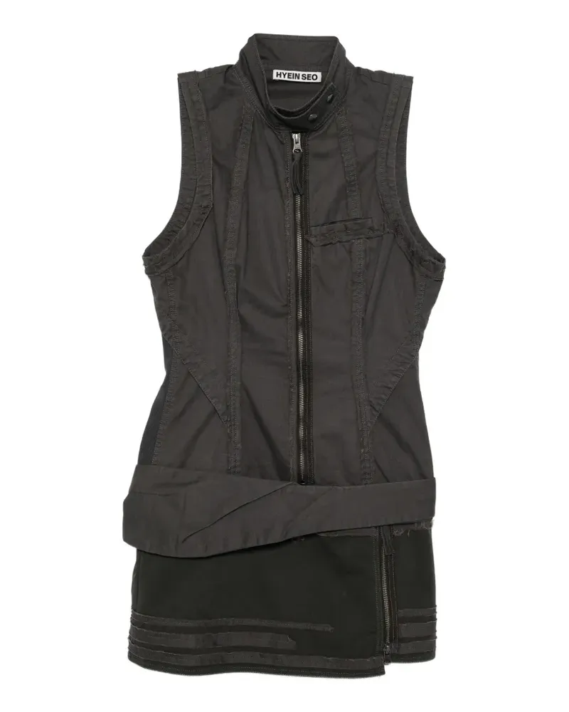 Hyein Seo Moto mini dress - Grau Grau