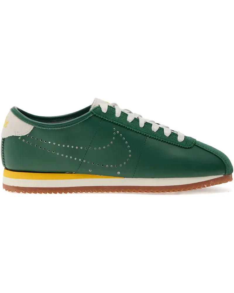 Nike Cortez perforated-detail leather sneakers - Grün Grün