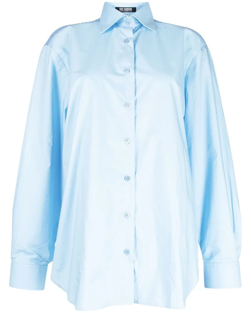 Raf Simons Hemd aus Popeline - Blau Blau