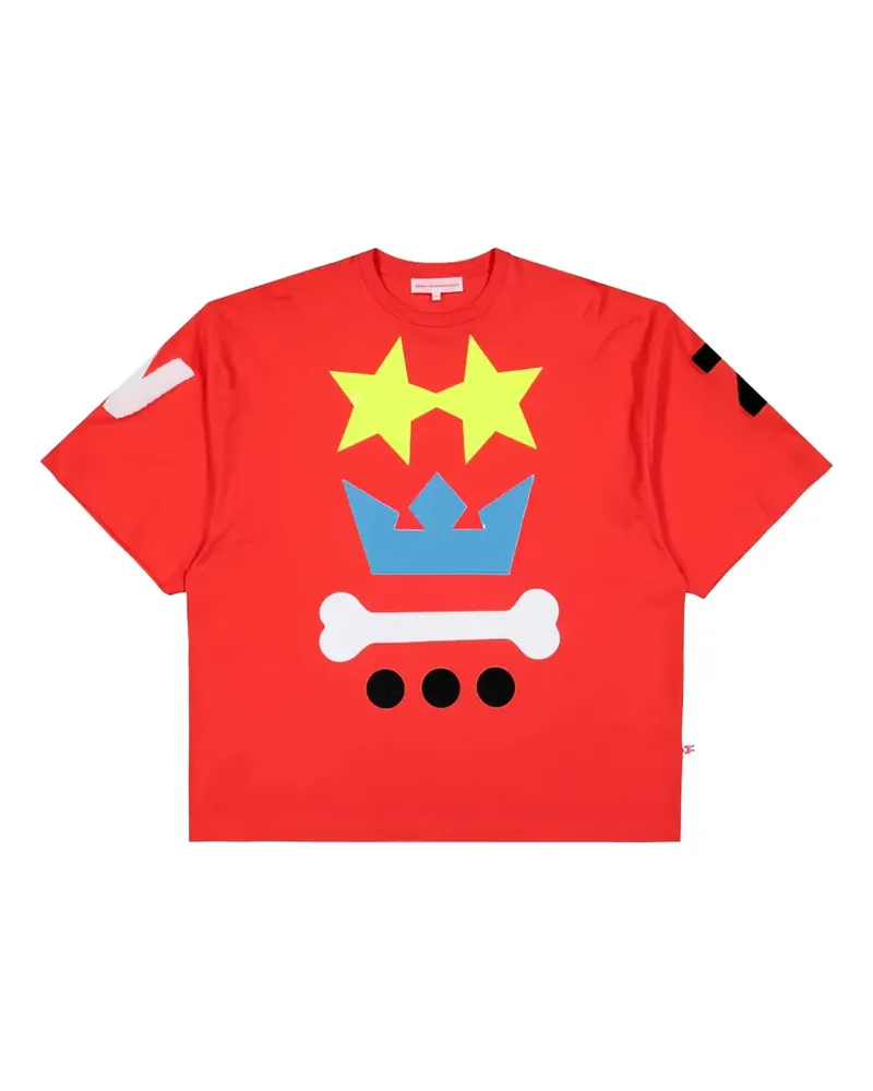 Walter van Beirendonck T-Shirt mit Print - Rot Rot