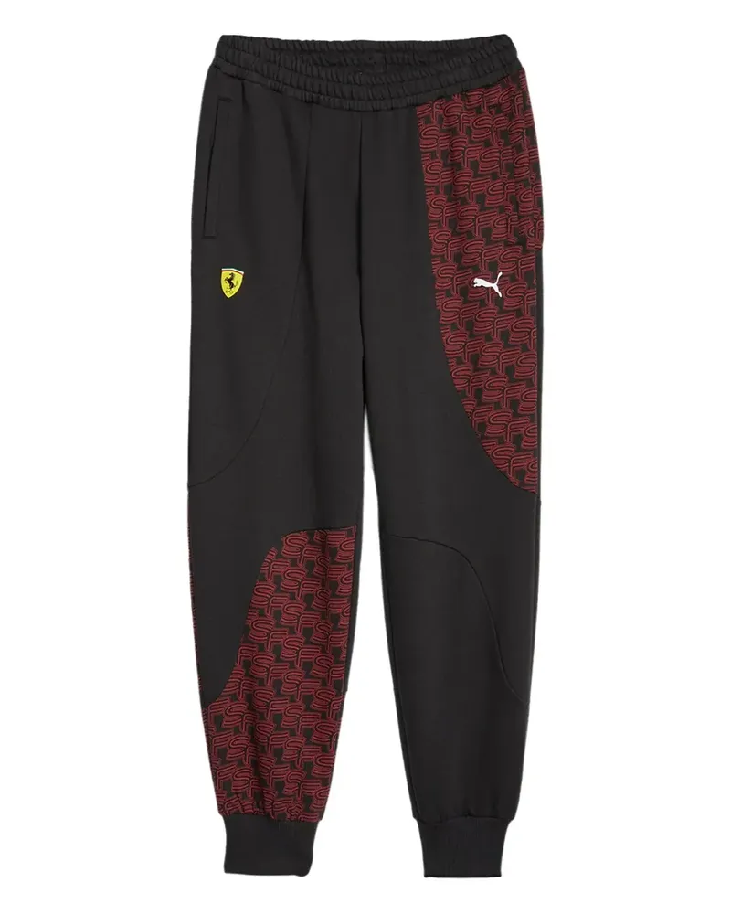 Puma x Ferrari Sporthose mit Logo-Print - Schwarz Schwarz