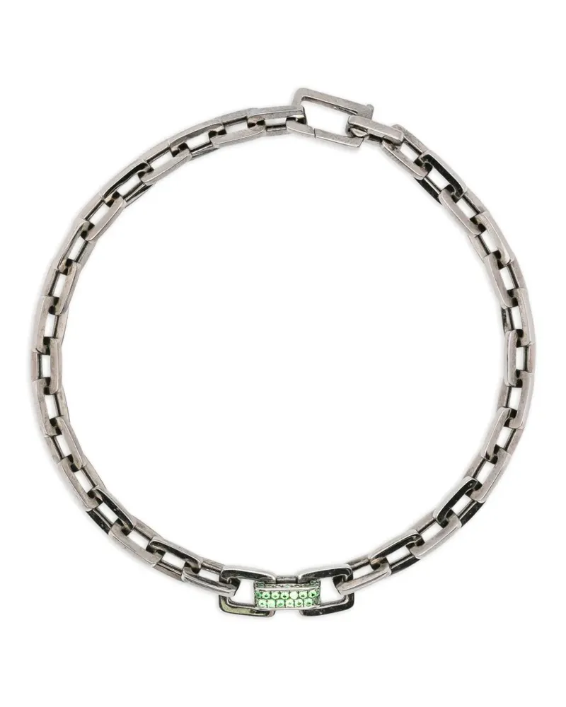 SHAY chain garnet bracelet - Silber Silber